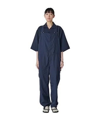 Snow Peak] TAKIBI Light Ripstop Overalls size M NAVY AL-25SU101