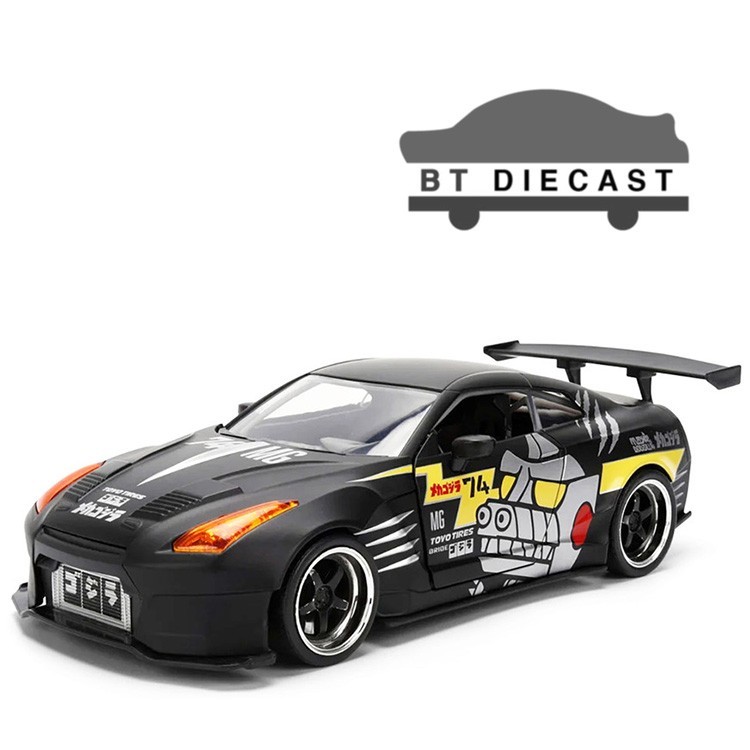JADA GODZILLA 2009 NISSAN GT-R R35 BEN SOPRA 1/24 DIECAST MODEL
