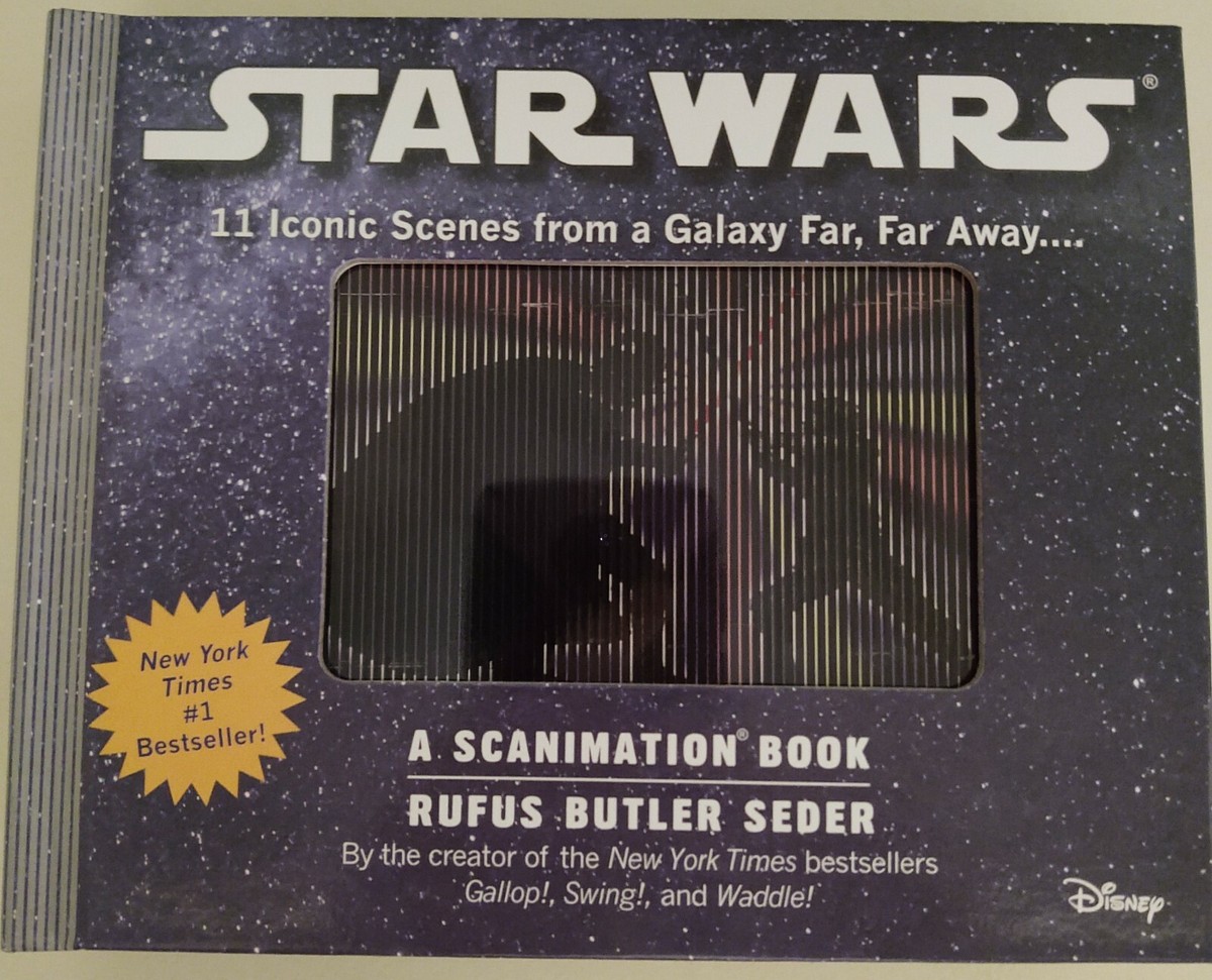 New Disney Star Wars A Scanimation Book Rufus Butler Seder Iconic