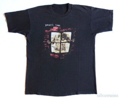 Pearl Jam Vintage T Shirt 1993 Concert Tour Window Pane 90's