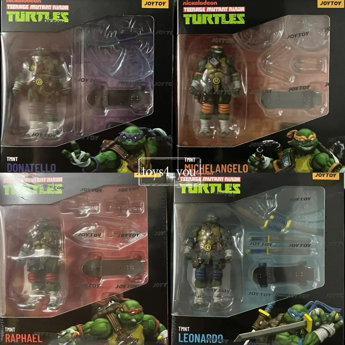 JOYTOY TMNT Teenage Mutant Ninja Turtles Set of 4 1/18 Complete