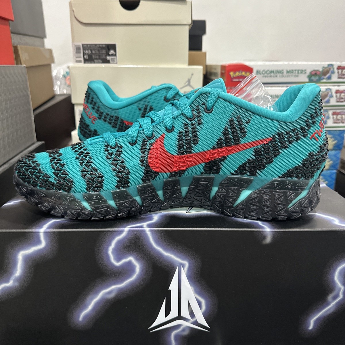 New Nike Ja 3 Scratch 3.0 Turbo Green University Red Men Size 15