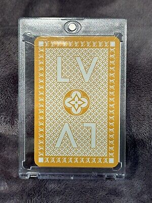Louis Vuitton Jeu De Cartes Yellow Monogram Playing Card RARE D