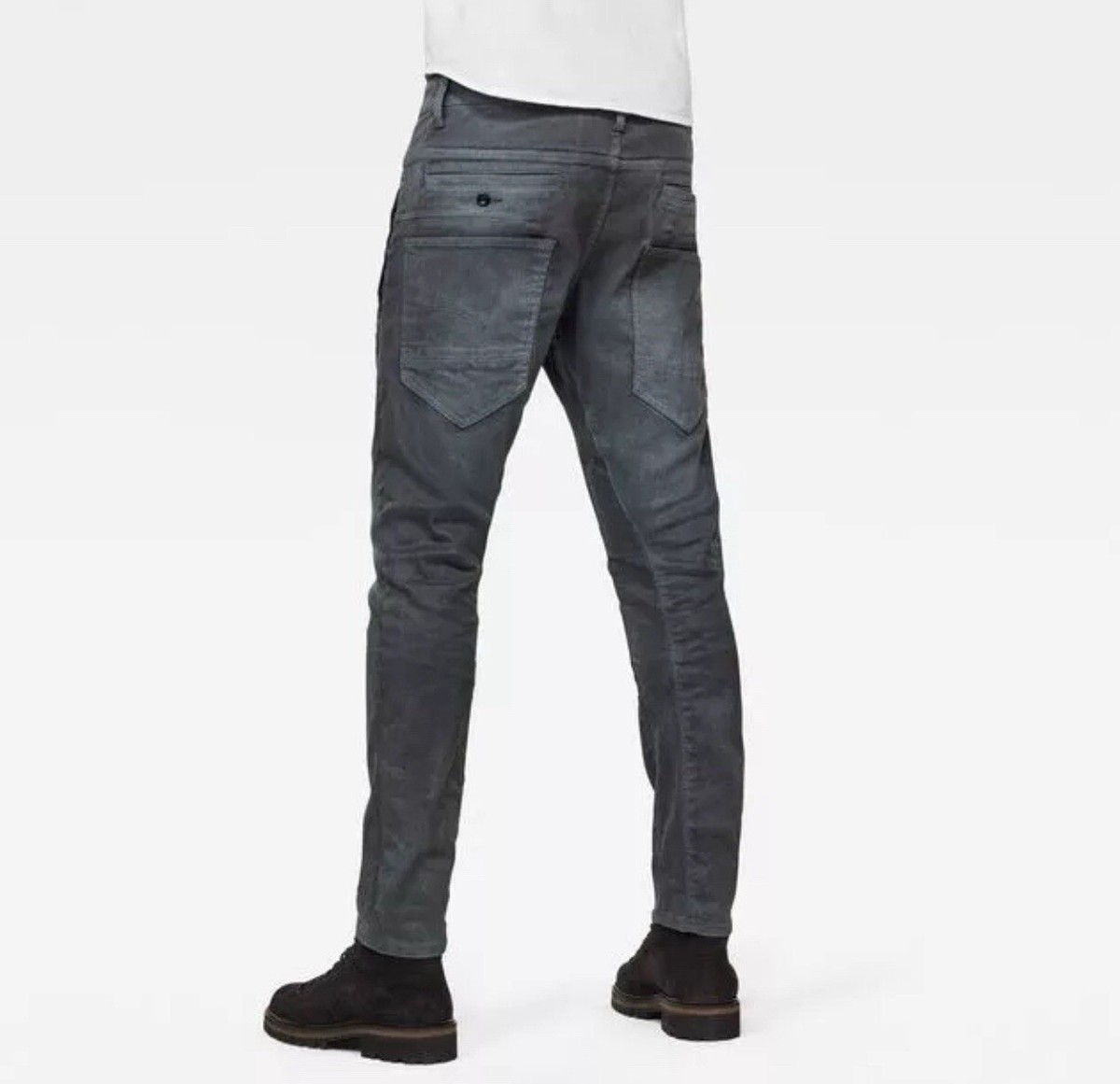 NWT G-STAR RAW D-STAQ 3D SKINNY LOOMER GREY DARK AGED COBLER JEANS