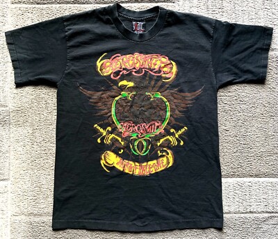 Vintage Aerosmith 1993 Aero Force One Get A Grip Tour T Shirt Mens