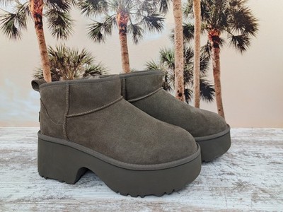 Ugg Classic Ultra Mini New Heights Boots Hickory Brown Women's