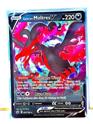 1X - Galarian Moltres V - 097/198 - Pokemon Chilling Reign SWSH