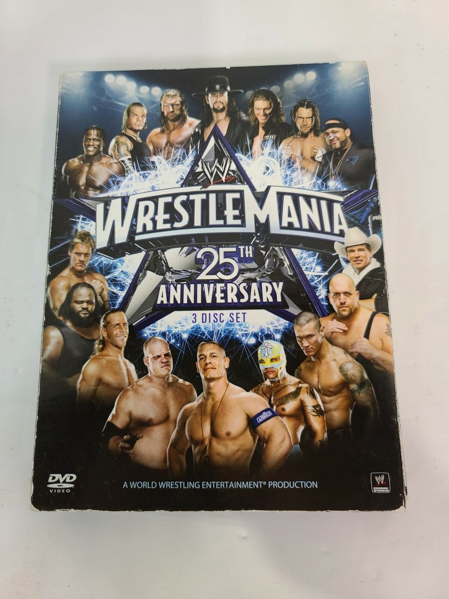 WWE WrestleMania XXV 25th Anniversary Wrestling PPV 3-Disc DVD HBK
