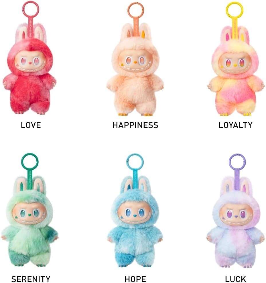 POP MART LABUBU Big into Energy Plush Pendant 7 Types LOVE HOPE