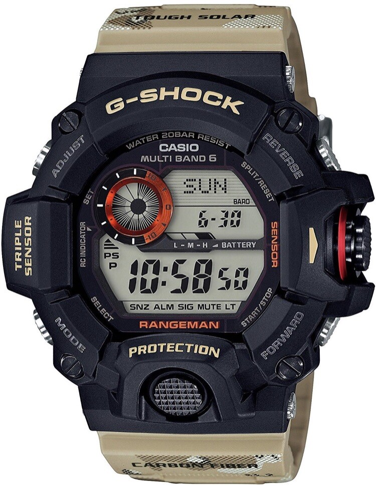 Very Rare CASIO G-Shock Rugged Desert Camo Rangeman GW9400-DCJ-1JF
