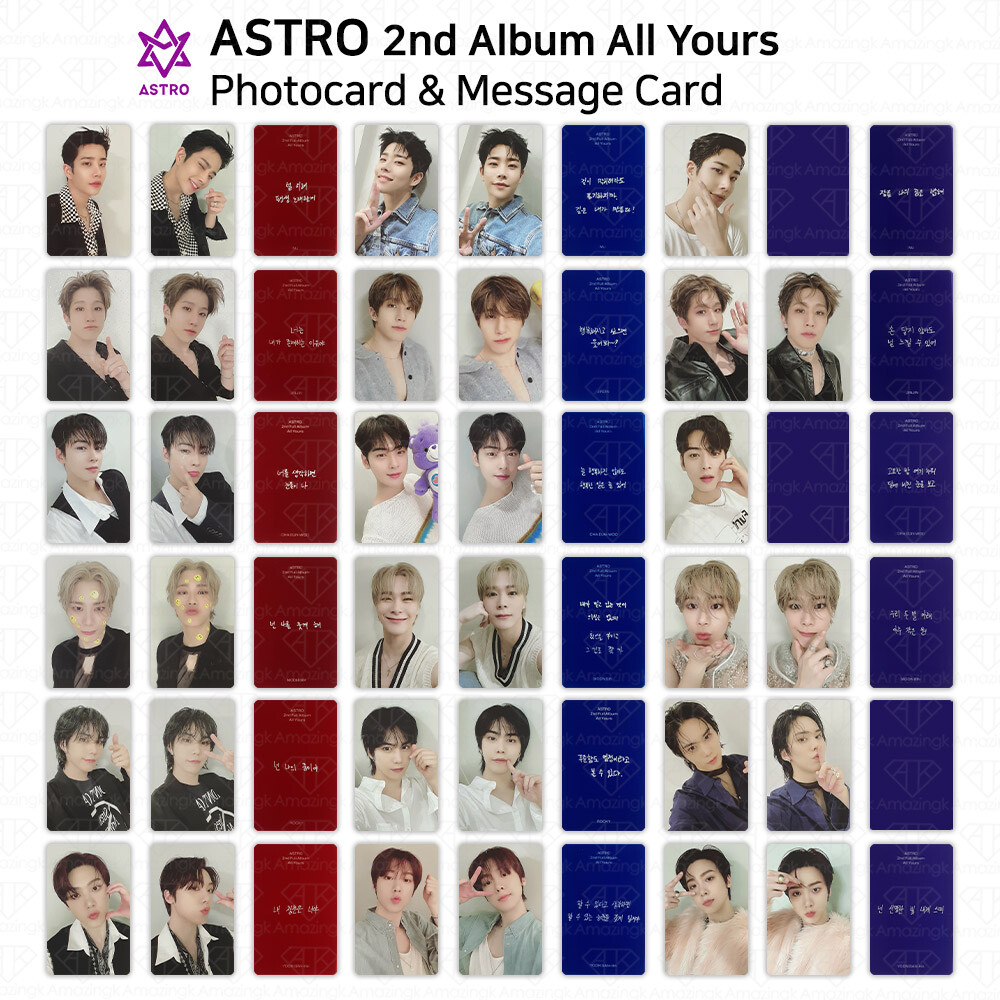 ASTRO 2nd Album All Yours Official Photocard You Me Us 3 Versions