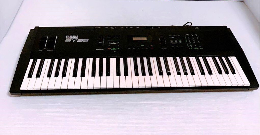 Yamaha SY-55 61-Key Keyboard Black Synthesizer Workstation music