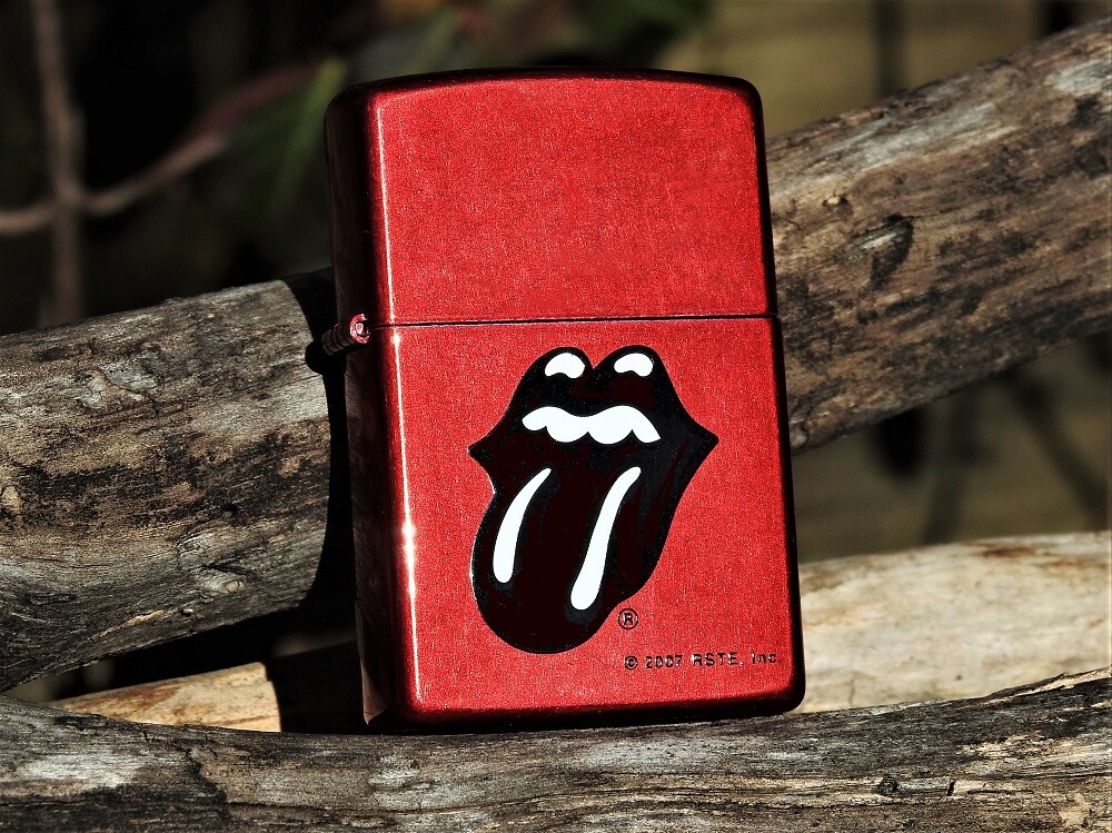 Zippo Lighter - The Rolling Stones - B & W Tongue - Mick Jagger