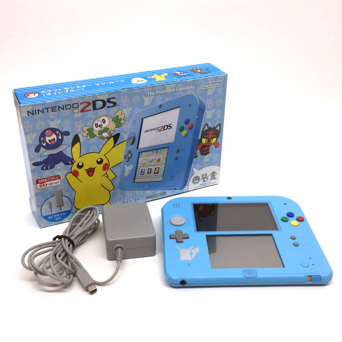 Nintendo 2DS Pokemon Center Special Edition Light Blue Pikachu w