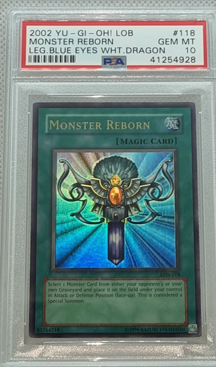 YU-GI-OH MONSTER REBORN LOB-118 UNLIMITED PSA 10 | eBay