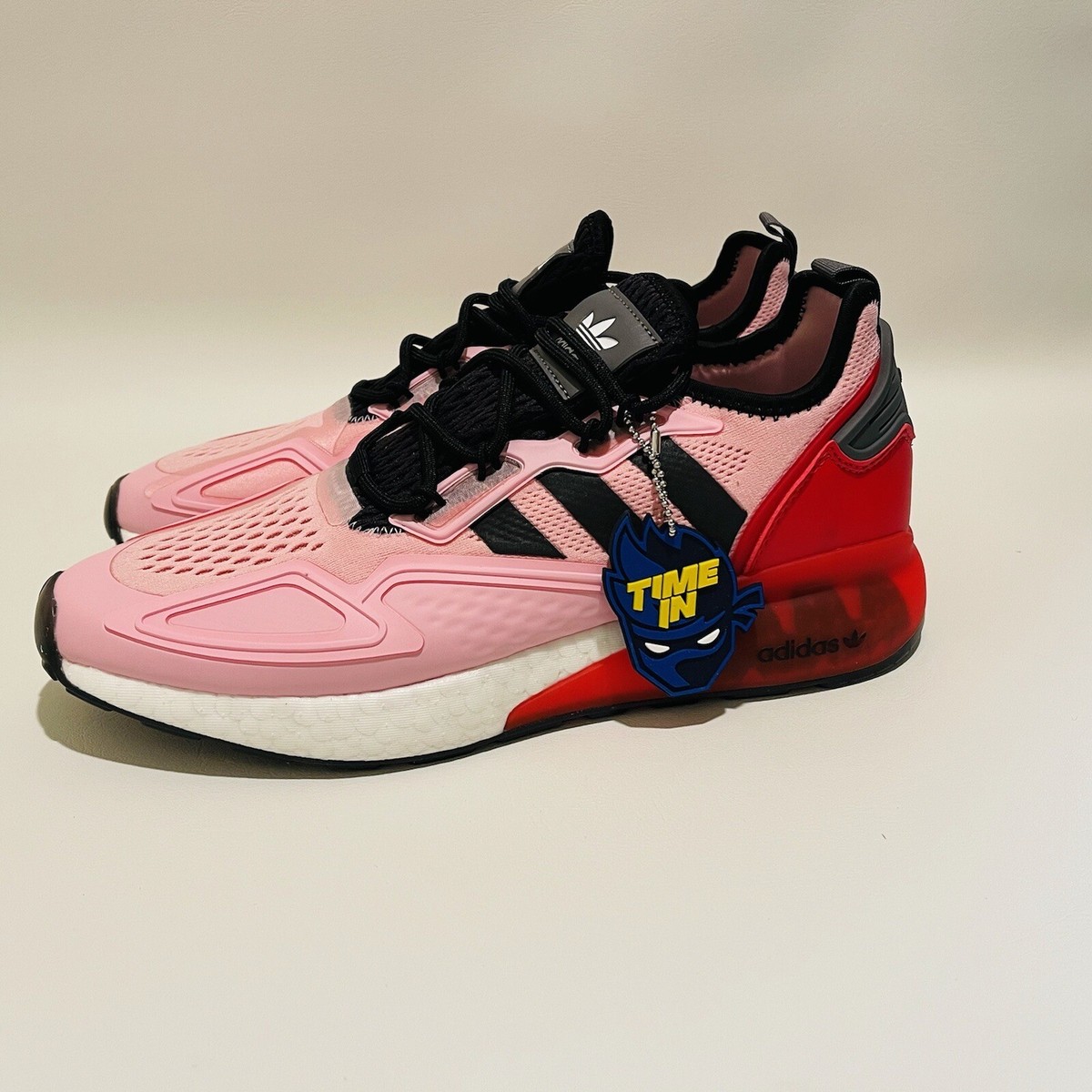 Adidas x Ninja ZX 2K Boost Men's Athletic Sneaker Pink Black