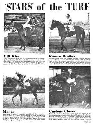 1964 TURF, Thoroughbred HORSE RACING Magazine - Man O' War, Alsab