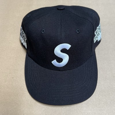 SS25 Supreme World Famous S Logo 6 Panel Cap Hat Black 2025 | eBay