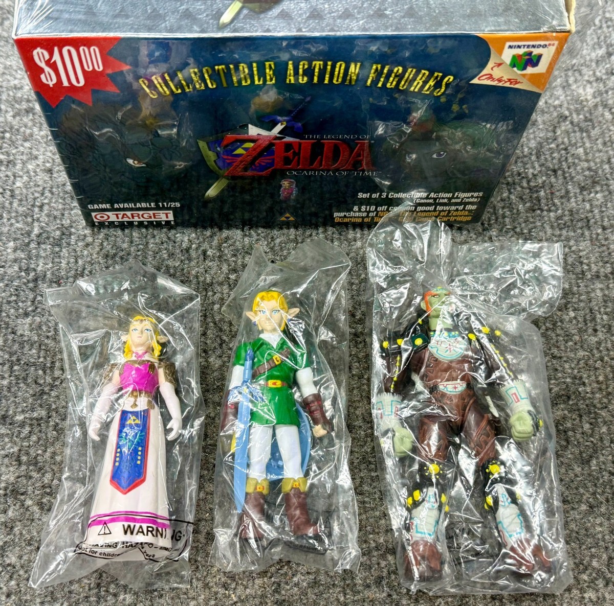 Rare New 1998 Legend of Zelda Ocarina of Time Collectible Action