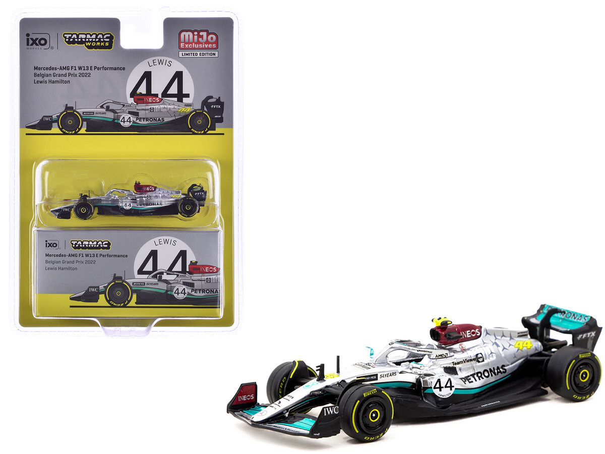 Tarmac Works Mercedes-AMG F1 W13 #44 Hamilton Belgian GP 2022 1/64
