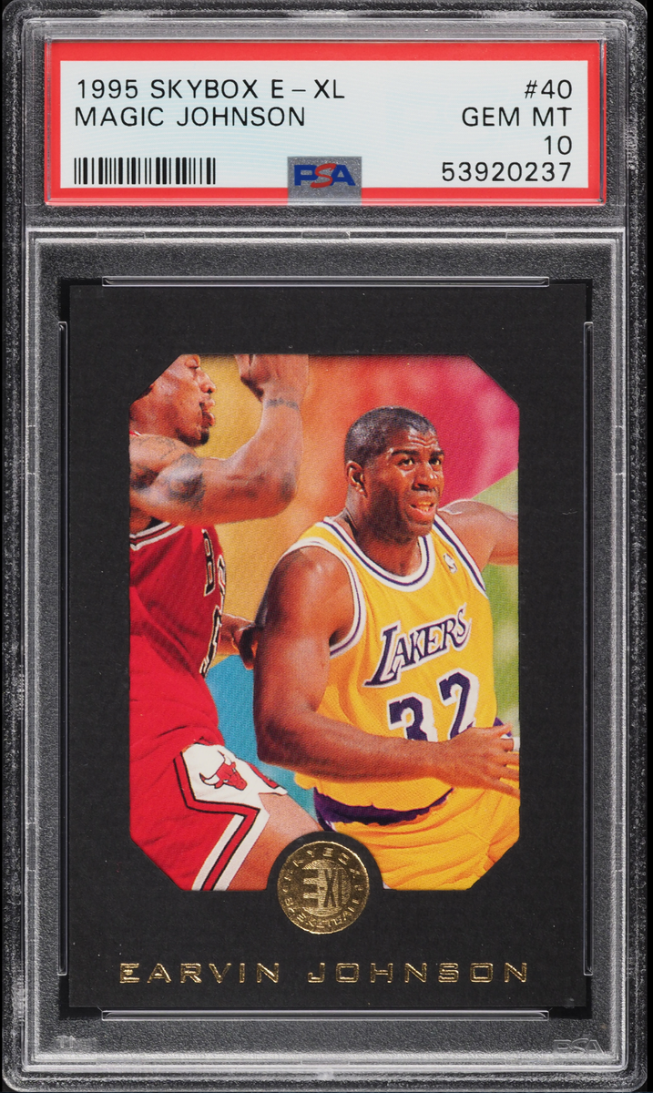 1995-96 Skybox E-XL Magic Johnson Basketball Card #40 PSA 10 Gem