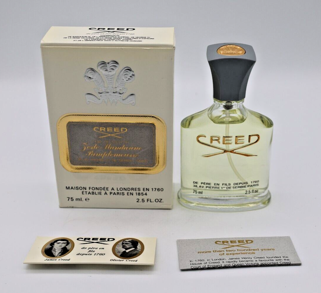Creed Zeste Mandarine Pamplemousse 75ml / 2.5 oz Vintage Authentic