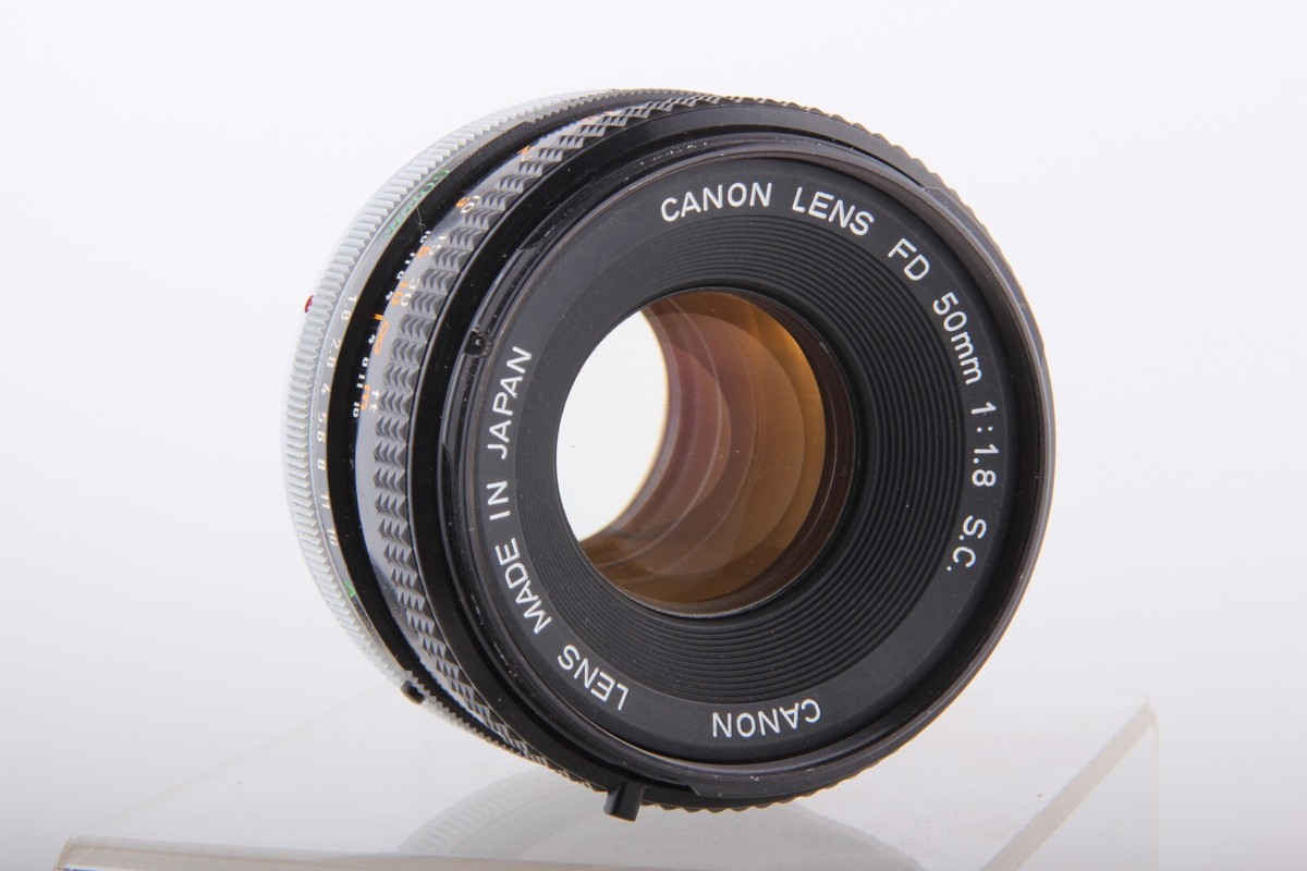 Canon FD 50mm f/1.8 SC FAST Prime Mirrorless Lens Canon SLR A1 AE1