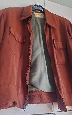 Vintag 40s 50s Hercules Rust Sears Gabardine Jacket Ricky