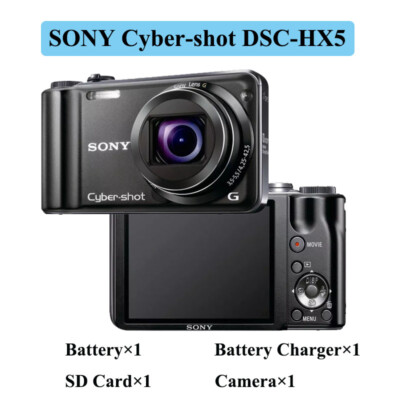 Sony Cyber-shot DSC-HX5 10.2MP Digital Camera 10x Optical Zoom