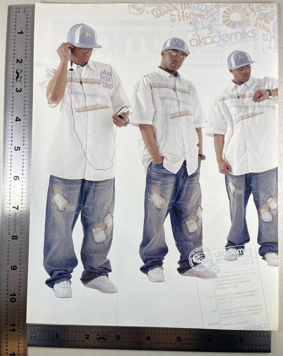 Akademiks Jeanius Level Products Ad Jeans Clothes Hip Hop Baggy