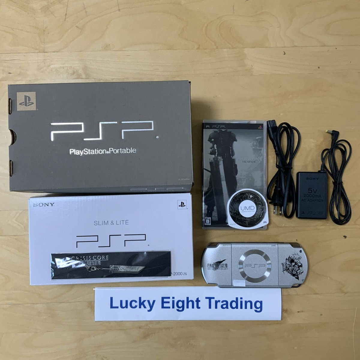 PSP 2000 Crisis Core FF VII Limited Console Charger Box [BOX] | eBay