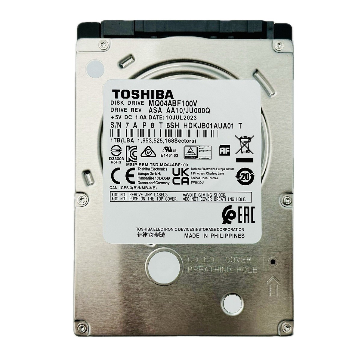 New Toshiba HDD 1TB 2.5