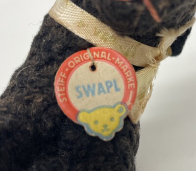 Vintage Steiff Swapl Small Persian Black Lamb Sheep 10cm 1957-66