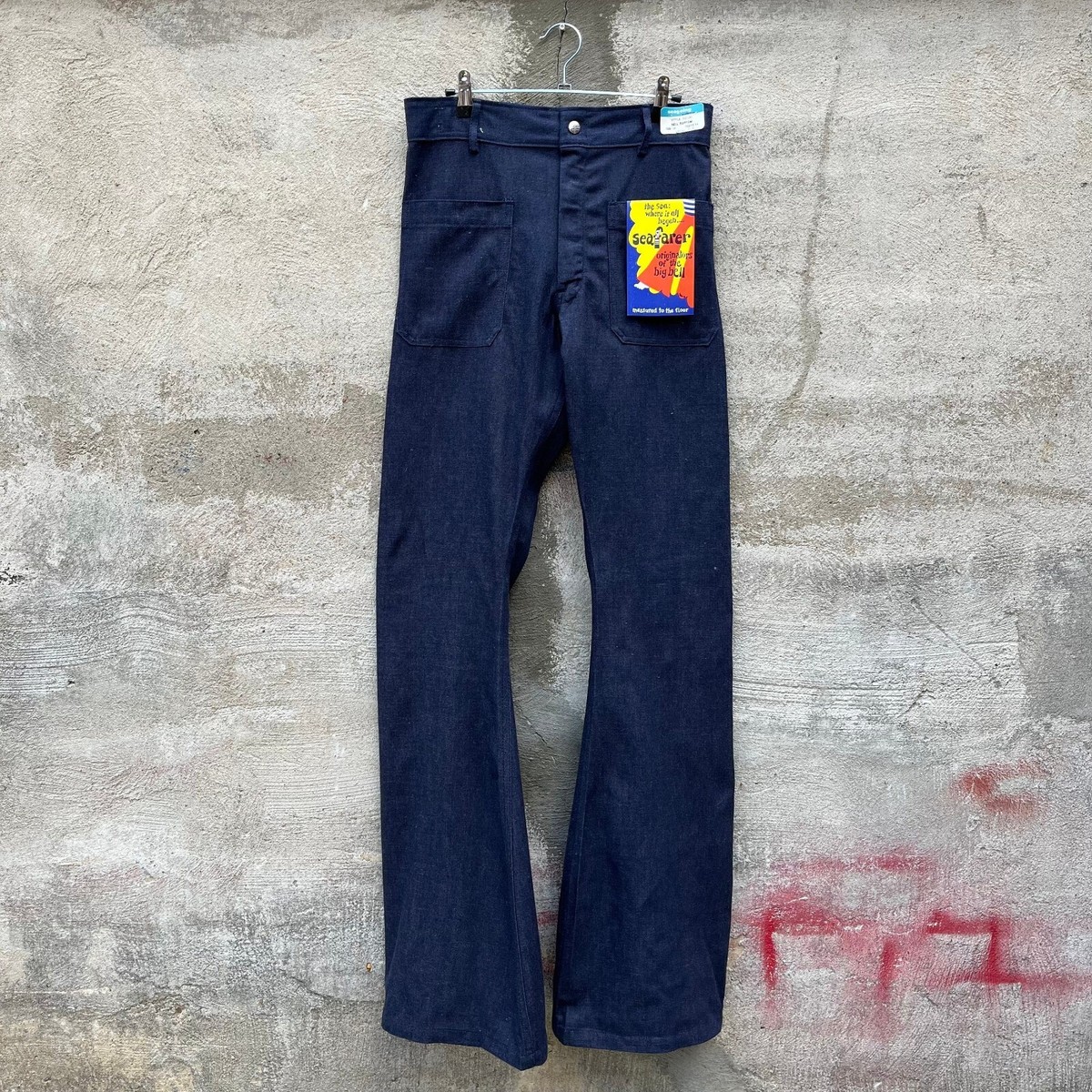 80s USN Denim Dungaree Flare Seafarer Pants (NOS) | eBay