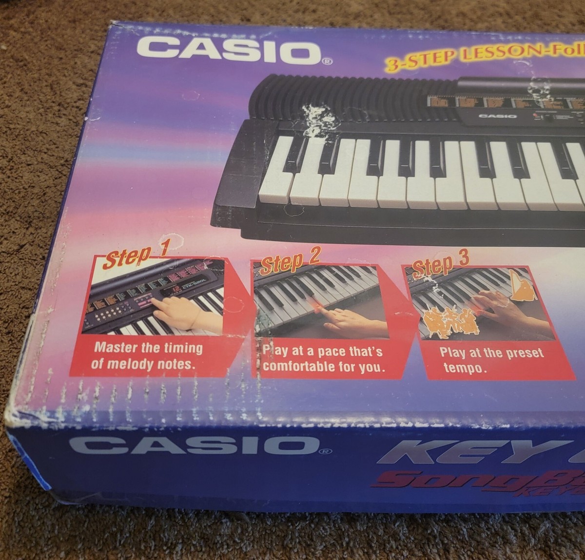 Casio CTK-520L SongBank Keyboard W/ Key Lighting System, Never
