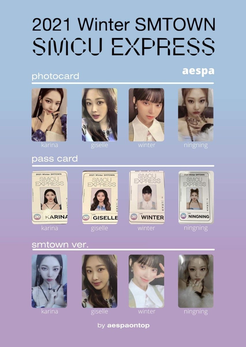 AESPA] 2021 winter smtown smcu express official photocard | eBay