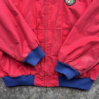 Rare VTG RALPH LAUREN Polo Cookie Patch Logo Spell Out Bomber