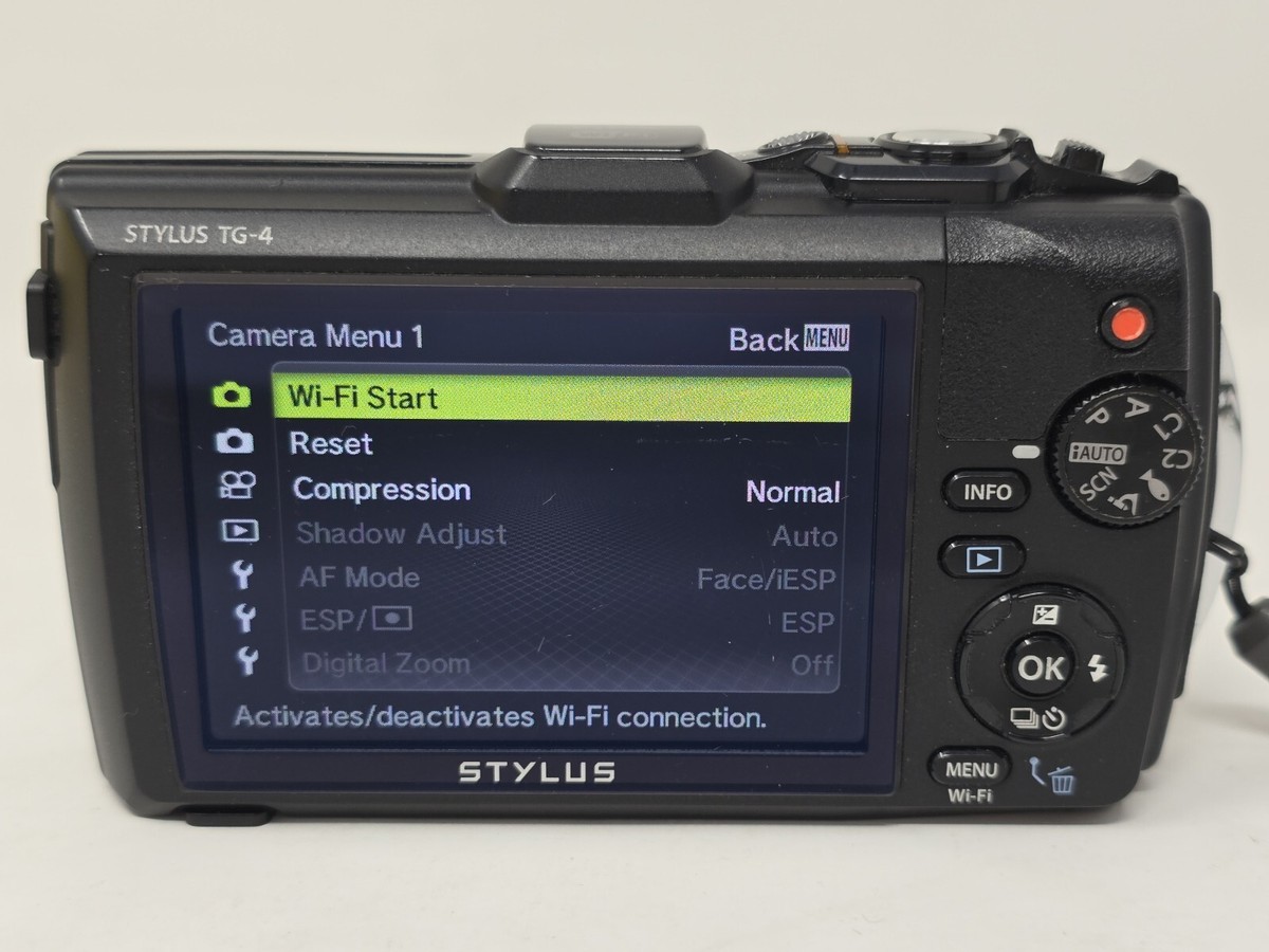 Olympus Tough TG-4 Stylus 16MP Digital Camera w/ Few Accessories