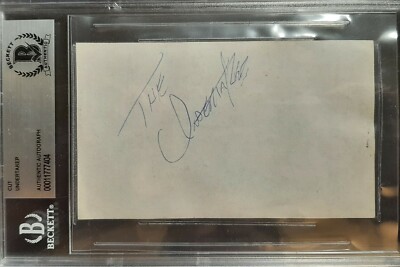 WWE THE UNDERTAKER VINTAGE EARLY 90'S SIGNED INDEX CARD BAS wwf