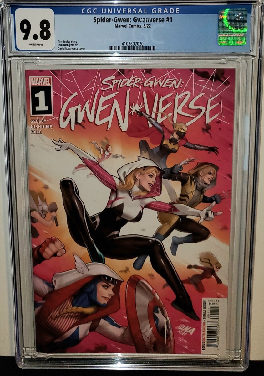 SPIDER-GWEN GWEN-VERSE #1 CGC 9.8 FIRST PRINTING! 2022! MILES