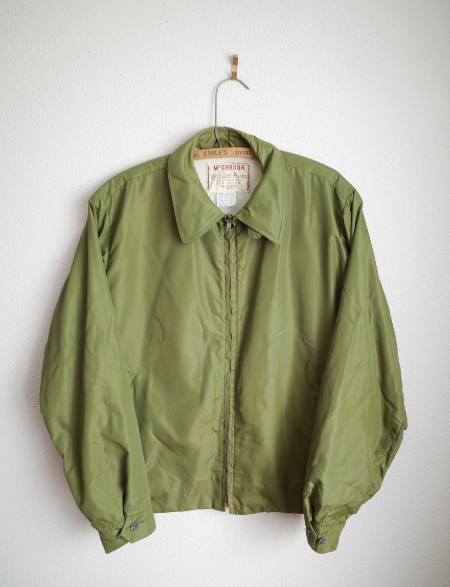 Vintage McGregor Nylon Anti-Freeze Jacket Men's Size 42 Green