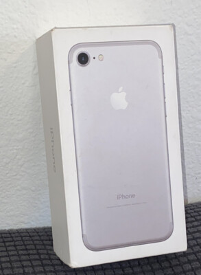 Apple iPhone 7 128 GB SILVER BOX - IPHONE BOX | eBay