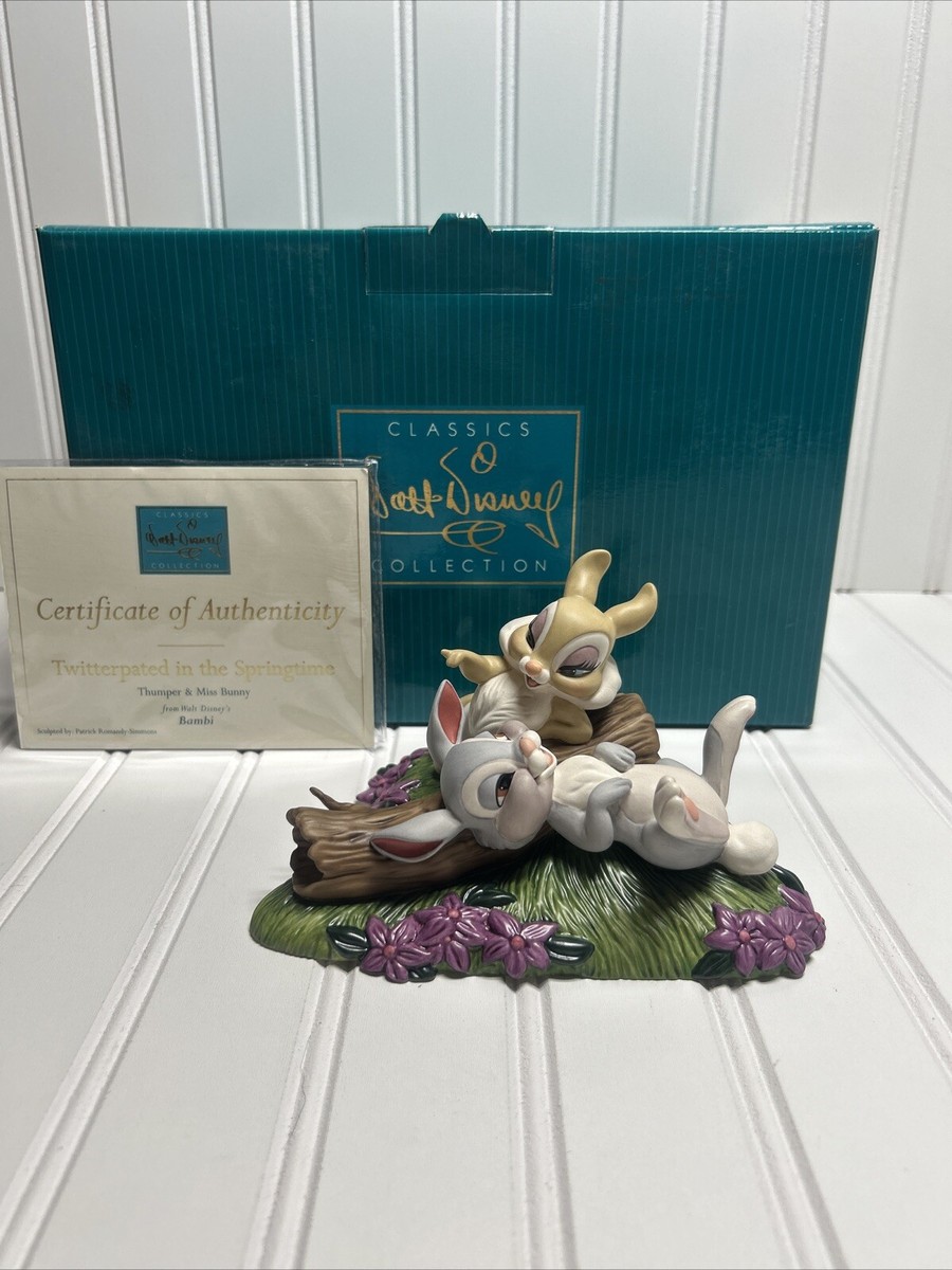 WDCC Twitterpated in the Springtime Thumper Miss Bunny Bambi Box
