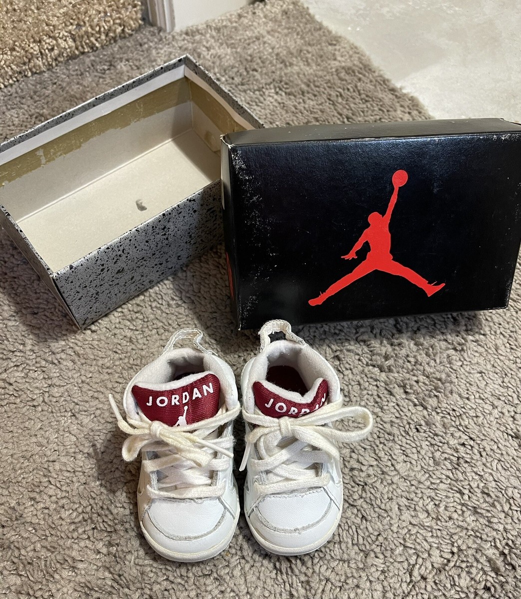 Nike Air Jordan 1991 Original Maroon Baby Toddler Shoes Size 2.5