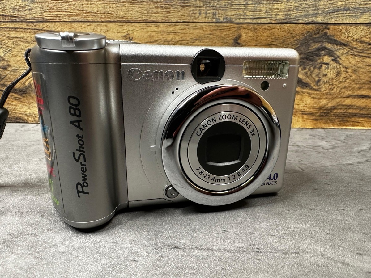 Canon PowerShot A80 4.0MP Digital Camera - Silver for sale online