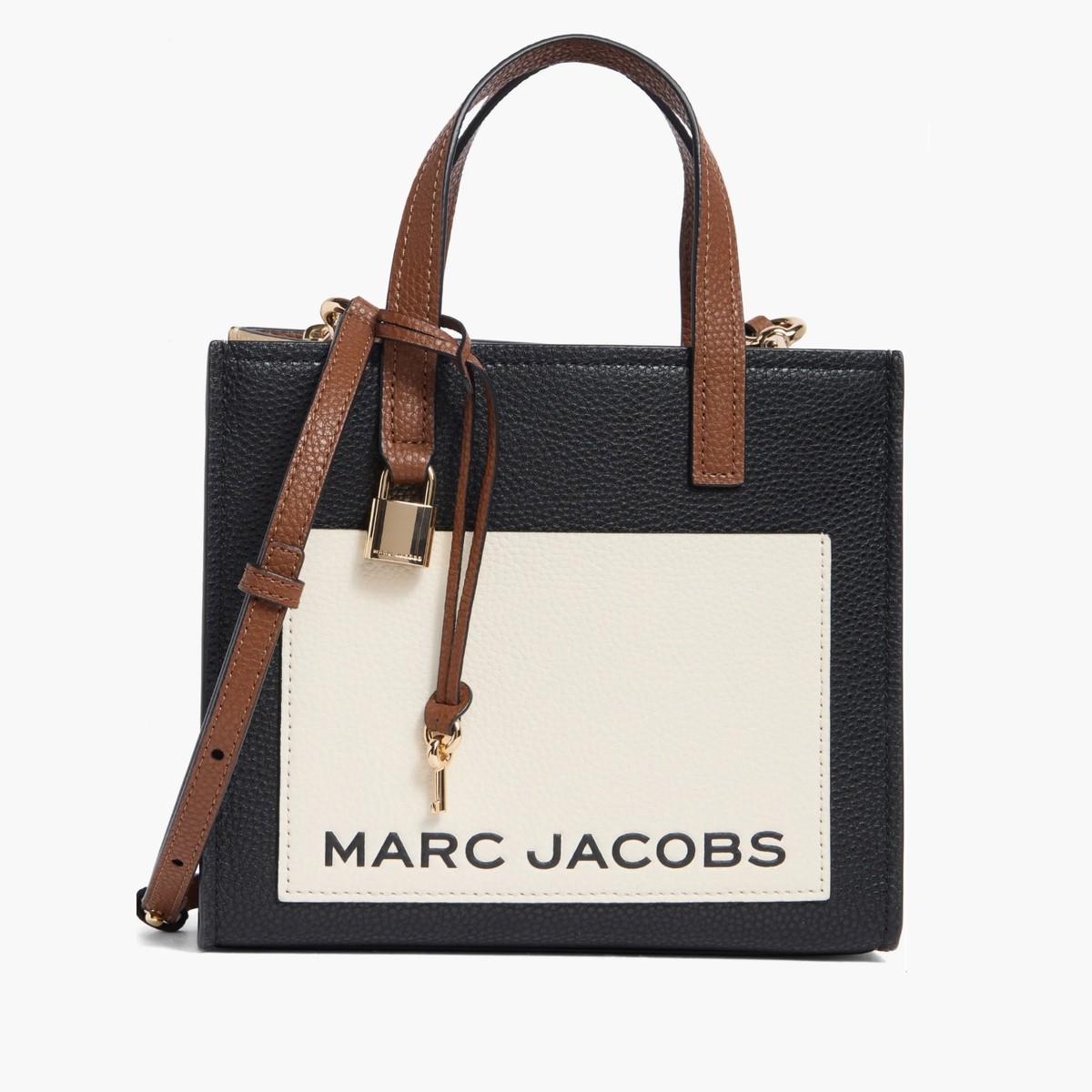 Latest Authentic Marc Jacobs Mini Grind Color Block Tote Purse