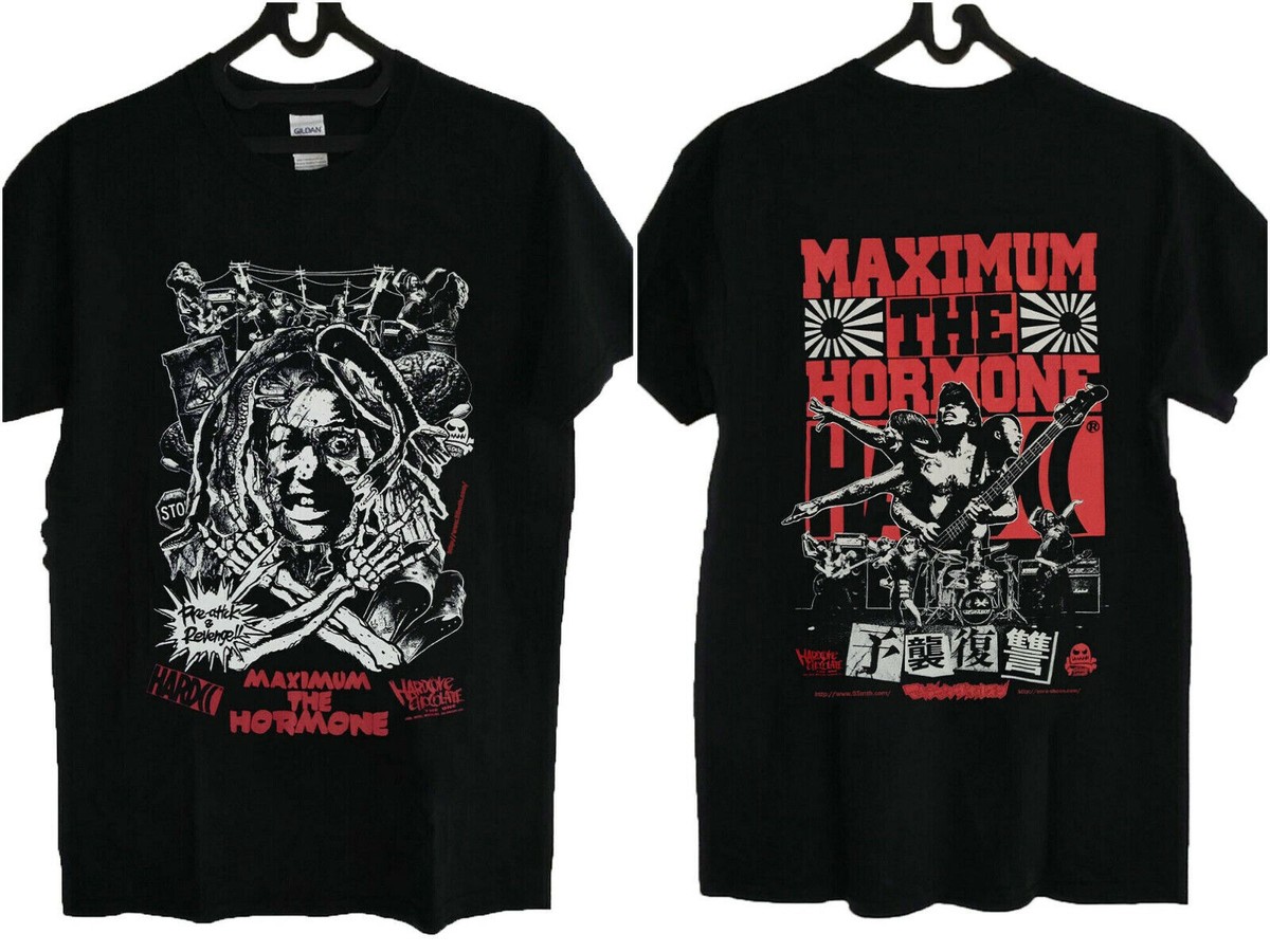 Vintage T-shirt for Fan MAXIMUM THE HORMONE-Double-Sided shirt