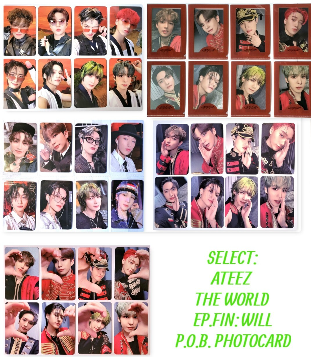ATEEZ THE WORLD EP.FIN: WILL PHOTOCARD -APPLE -EVERLINE -KTOWN