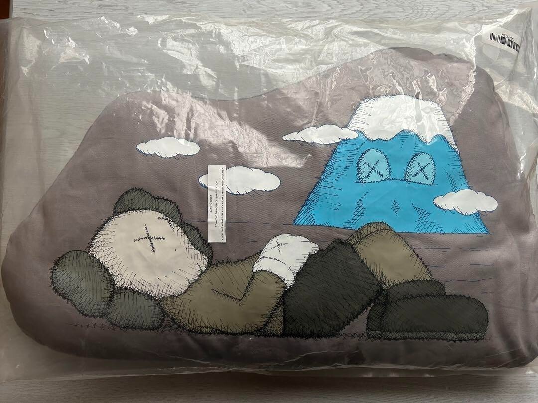 Kaws Holiday Japan Mt. Fuji Companion Cushion Pillow Grey