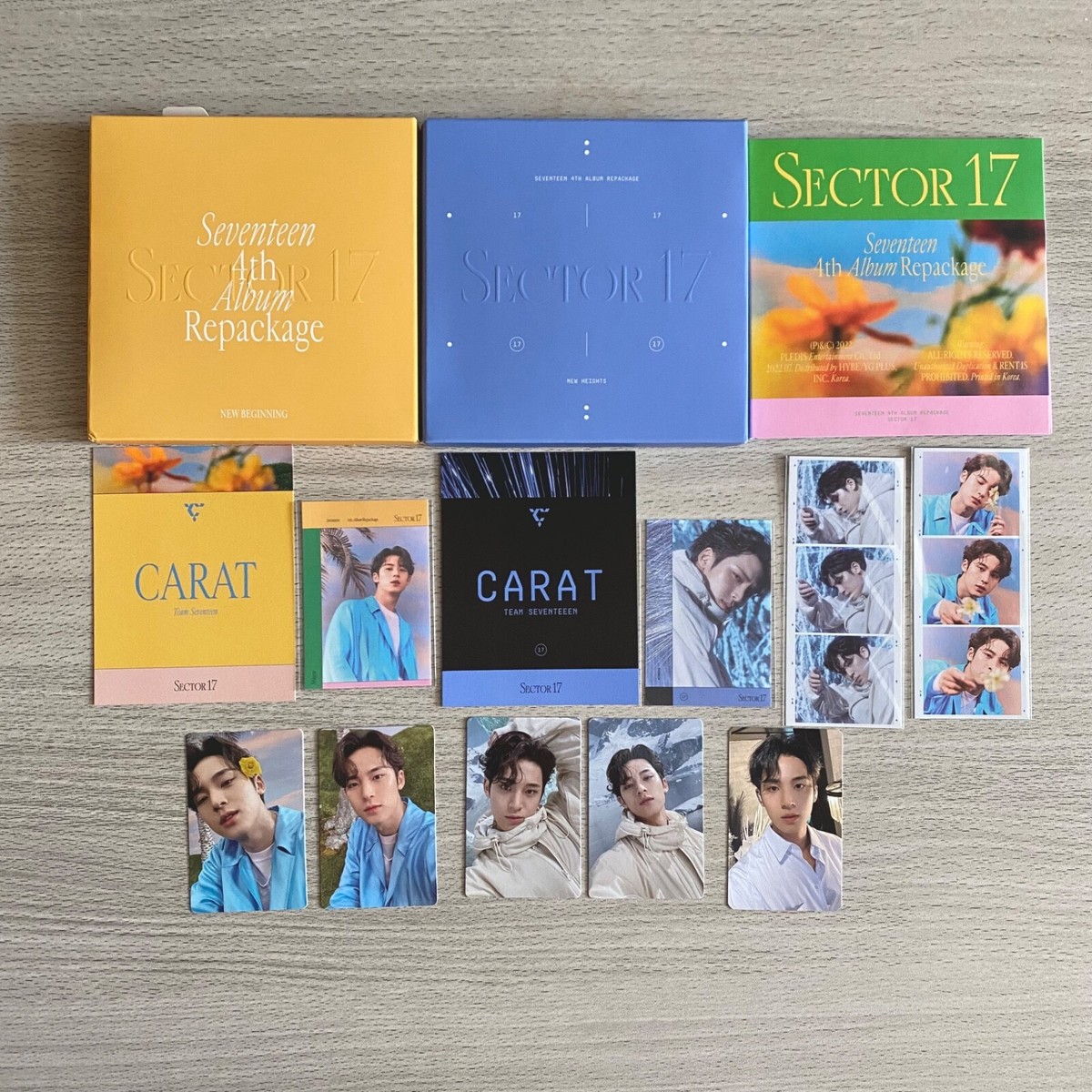 SEVENTEEN 4th Album Repackage SECTOR17 3ver. Mingyu set | eBay